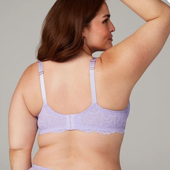 Savage Fenty X Bra Lightly Lined Lace Balconette Lavender 38DDD‎ NWT in pkg - Picture 5 of 8